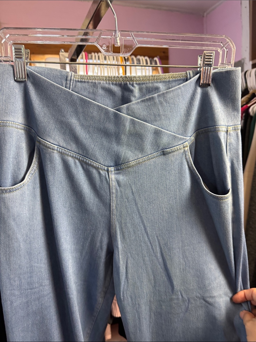 Halara flex denim jeans size large tall new - Picture 4 of 7